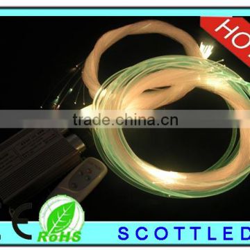 RGB Led Fiber Diameter 2mm 350M/Roll with sign head led fiber optic light engine