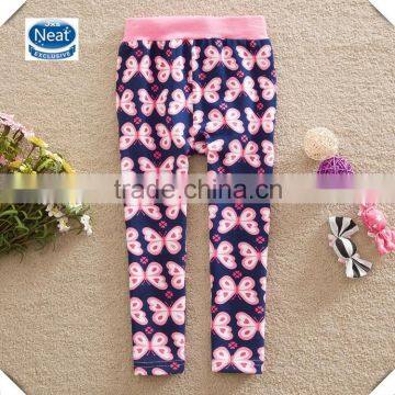 (G5229) 2-6y baby clothes leggings girls wear wholesale printed butterfly kids pants long legging pants children clothes