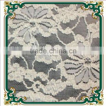 93# White cotton shenil lace fabric cloth