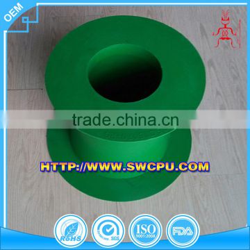 Food grade silicone rubber bushing with double flange