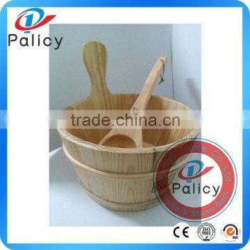 2016 Alibaba wholesale price sauna equipment 4L wooden bucket