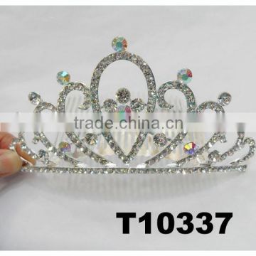 crystal hair accessories hair crown shaped decoration jewelry