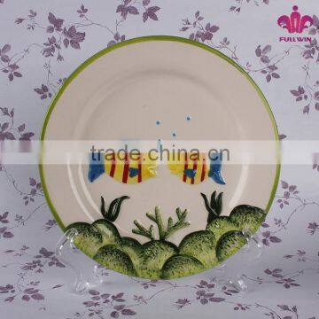 Food safety ceramic fish plate set