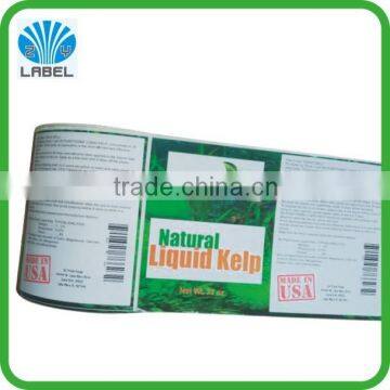 custom food label of various hapes full color labels adhesive packing sticker