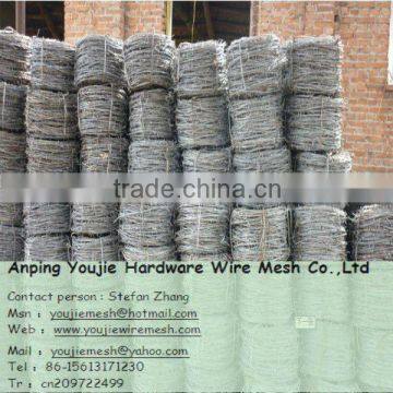 high quality PVC coated barbed rope (factory )