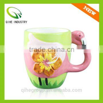 3D Stereoscopic Hand-painted Cartoon Animal Ceramic Mug