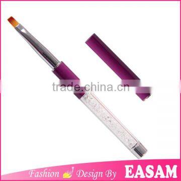 Easam high quality Kolinsky nail gel brush with rhinestone