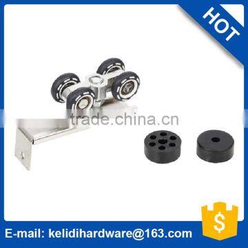 KLD-JL-003 Supply Factory Price Wooden Door Hanging Wheel Square, Steel Wheel Slide Door Rollers for Wooden Door