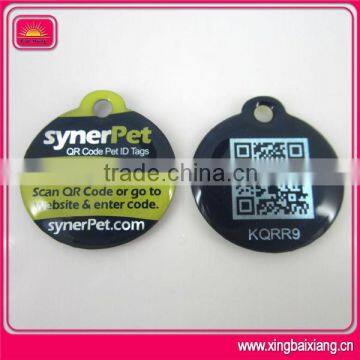 High Quality Anodized Aluminum Custom QR Code Pet Tag