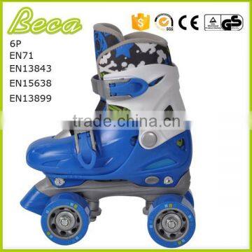 Wholesale Mix Color Adjustable Blue Roller Quad Skate for Kids photo-2