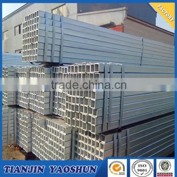 erw tech 38*38 galvanized rectangular steel pipe