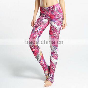 Ladies 92 Polyester 8 Spandex Leggings, Sublimation Yoga Pants photo-2