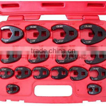 16PCS Professional S.A.E. Crowfoot Wrench Set / Auto Repair Tool / General Tool