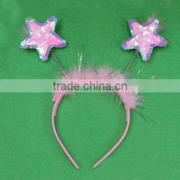 New Plastic&Iron HeadBand Decorative Feather Head band Star