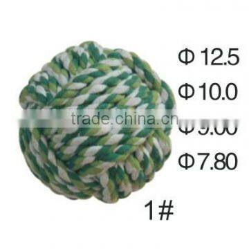 Pet Rope Dogs Ball cottons Chews Toy Play Chuckit Puppy Braided Bone Knot