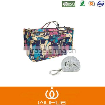 Oxford fabric folding travel cosmetic bag fashion large hanging bag