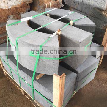 China Hainan Black Basalt Kerbstone