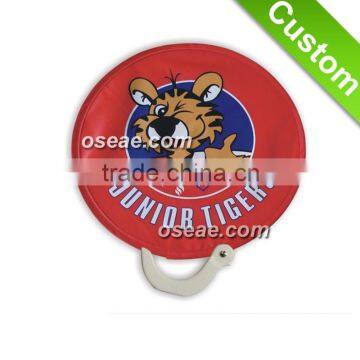 Nylon foldable hand fans folding fans logo printing