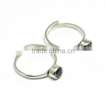 Special Moment !! Purple CZ 925 Sterling Silver Toe Ring, Fashion Silver Jewelry, Wholesale Silver Jewelry photo-5