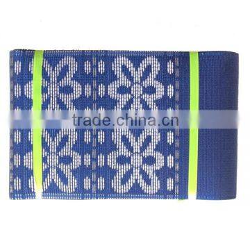 Wholesale latest fashion royal blue nigeria aso oke fabrics wholesale overseas gele headtie