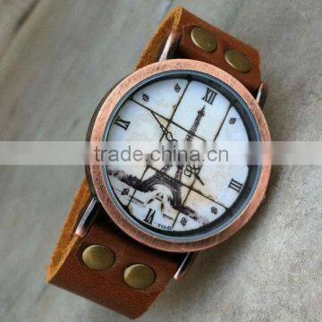 Eiffel Tower antique unisex wrist watch for souvenir