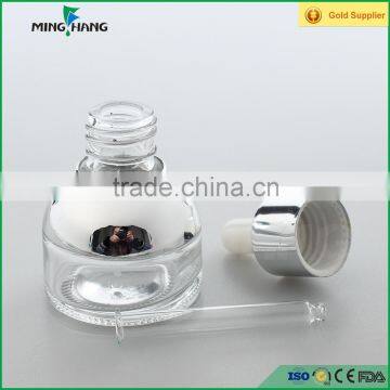 New dsighed 25ml clear glass dropper bottle for essential/cosmetic oil                        
                                                                                Supplier's Choice