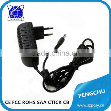 Switching power supply 6W 12v 0.5a ac dc power adapter with EU plug