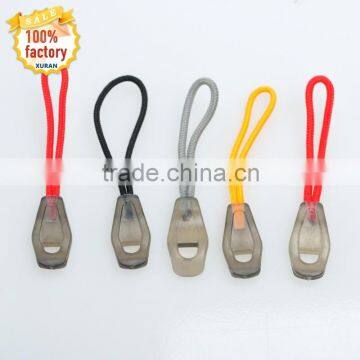 Plastic injection moulded zipper puller