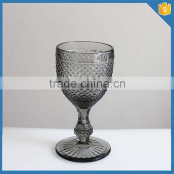 350ml stemware pineapple pattern coloured drinking glass wine cup