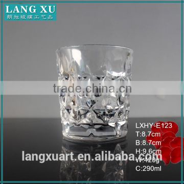 clear diamond whiskey glass cup