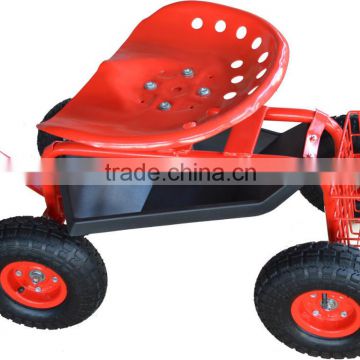 garden rolling seat / garden tractor seat cart