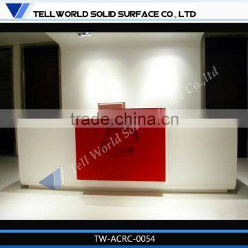 Modern Elegant Style Commercial Aritificial Stone Custom Made Reception Desks
