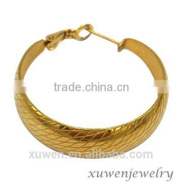 IPG Gold Plated Color Stainless Steel Pressed Earrings photo-3