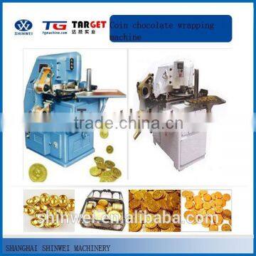 Coin chocolate wrapping machine