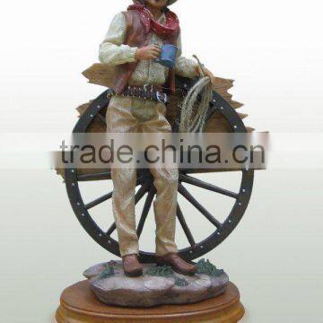 Polyresin Cowboy Decoration