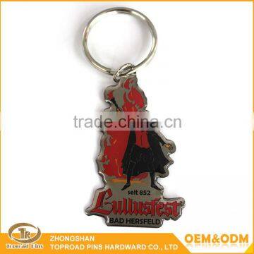 Cheapest Price Logo Printed Top Quality Custom Metal Keychain