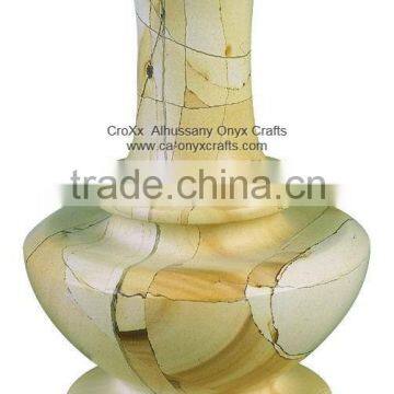 Burma Teak Marble Vase FV282