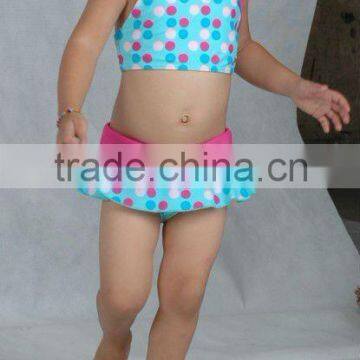 2012 new style colorful circles girl's swimwear