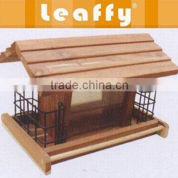 LEAFFY-Red Cedar Wood Bird Feeder BF3104
