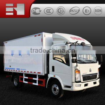 Cheaper than used trucks!Sinotruk howo 4x2 mini Refrigerated box trucks cooling trucks better than isuze trucks for sale