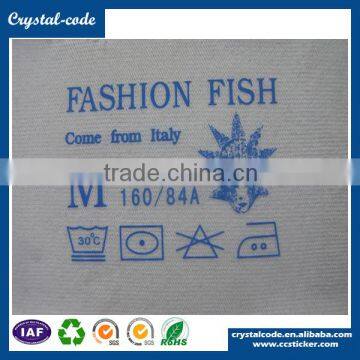 Factory direct sell organic cotton nylon heat press clothing label                        
                                                Quality Choice