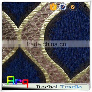 Lurex chenille -elegant jacquard style fabric for textile russia style