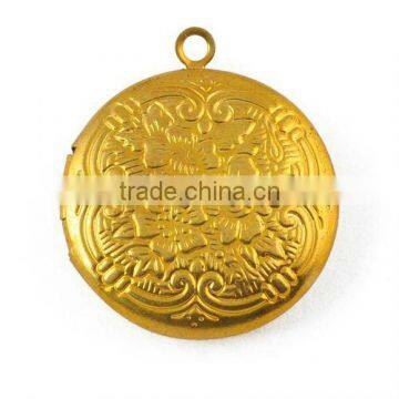 20MM Gold Round Open Jewelry Lockets Pendant