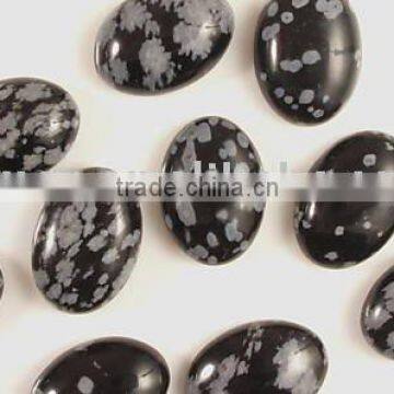 18x13mm oval snowflake jasper cabochon stones