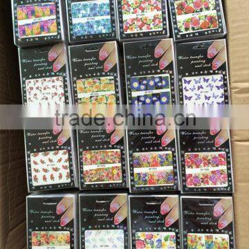 2013 popular nail art water decals/nail water stickers, water nail decals