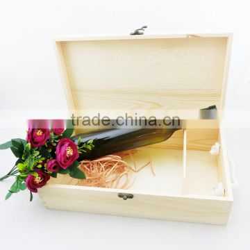 wine wooden box, reb wine, natural wood