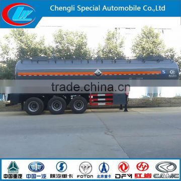 3 axle acid storage tanker chemical tank trailer for hydrochloric chemical fuel tank semi-trailer