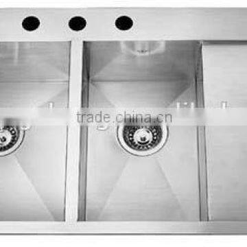 double bowl stainless kitchen sink from driectly factory