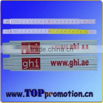 logo printing wood folding ruler