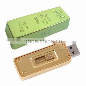 USB flash drive, gold usb flash drive